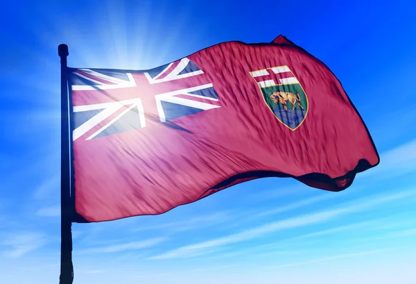 Bendera Manitoba (Kanada ) — Stok Foto