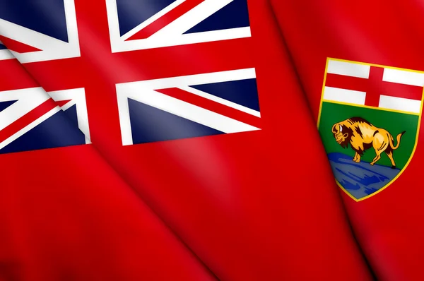 Vlajka manitoba (Kanada) — Stock fotografie