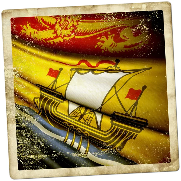 Vlag van new brunswick (canada) — Stockfoto