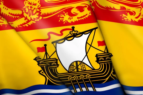 Vlag van new brunswick (canada) — Stockfoto