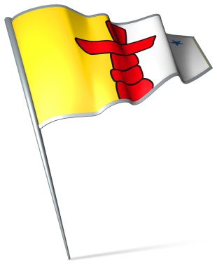 Flag of Nunavut (Canada)  clipart