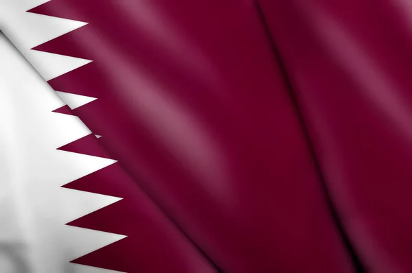 Bandeira do Qatar — Fotografia de Stock