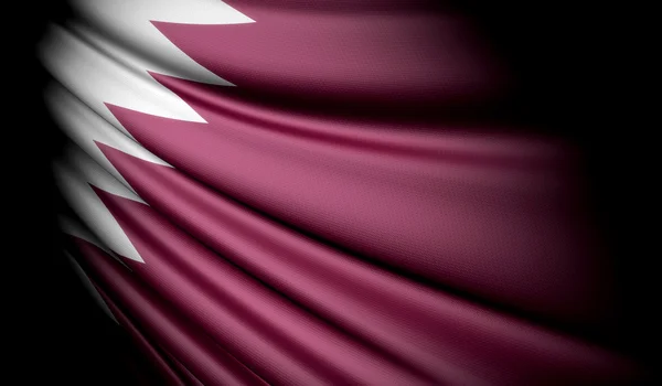 Qatars flagga — Stockfoto