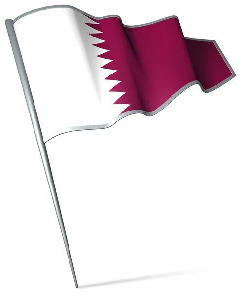 Bandera de Qatar — Foto de Stock