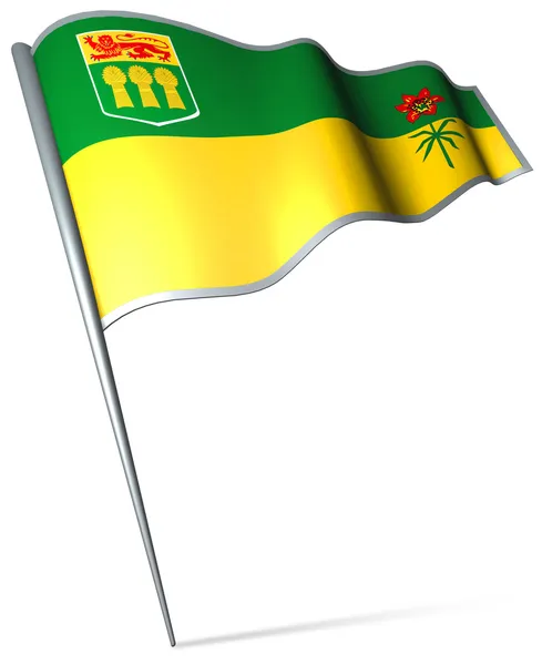 Flag of Saskatchewan (Canada) — Stock Photo, Image