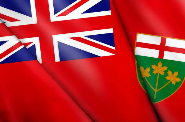 カナダ、オンタリオ州の旗) — ストック写真