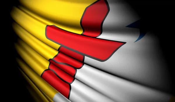 Флаг Нунавута (Канада) ) — стоковое фото