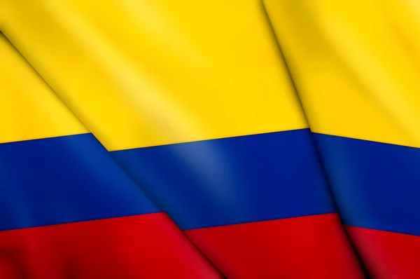 Kolumbijská vlajka — Stock fotografie