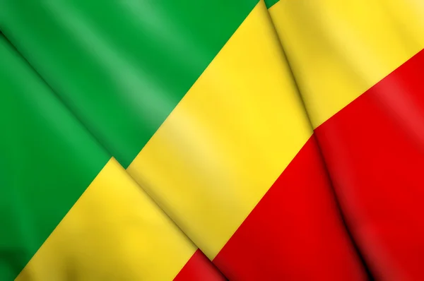 Flaga Konga — Zdjęcie stockowe