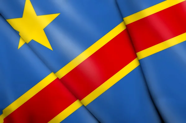 Flag of Democratic Republic of the Congo — Stock Photo, Image