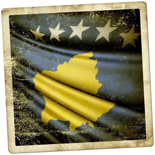 Vlag van kosovo — Stockfoto