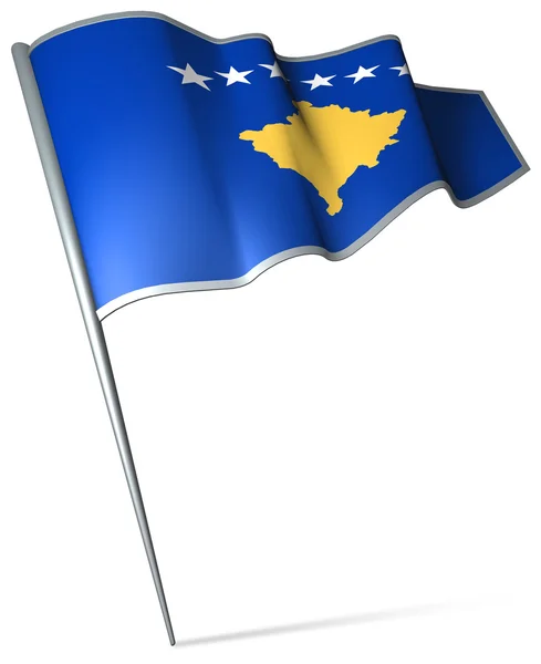 Flagga kosovo — Stockfoto