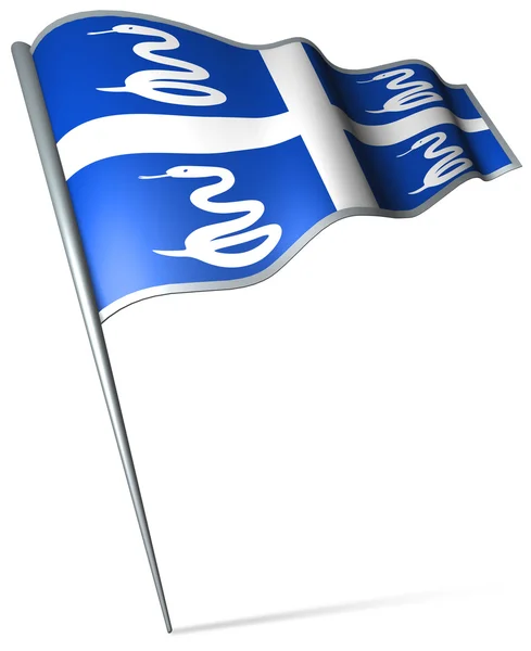 Flagge von Martinique — Stockfoto