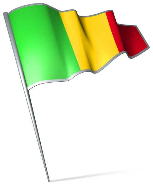 Flagge von Mali — Stockfoto