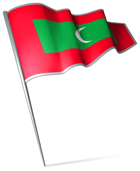 Vlag van de Maldiven — Stockfoto