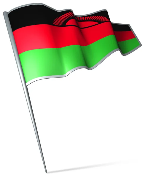 Flagge von Malawi — Stockfoto