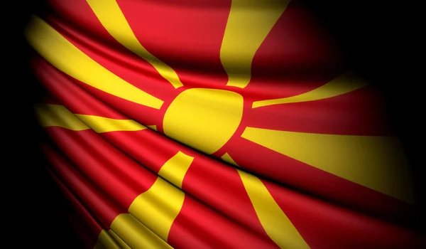 Bandera de Macedonia —  Fotos de Stock