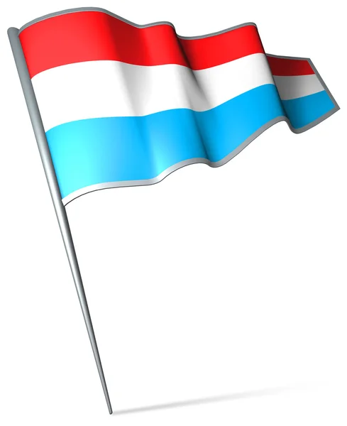 Vlag van Luxemburg — Stockfoto