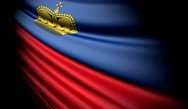 Liechtensteinin lippu — kuvapankkivalokuva