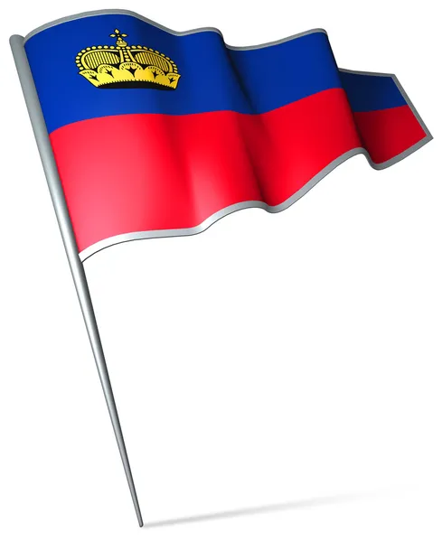 Flag of Liechtenstein — Stock Photo, Image