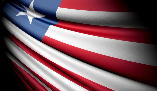 Flagge von Liberia — Stockfoto