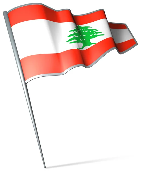 Bandera de lebanón —  Fotos de Stock