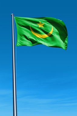 Moritanya bayrak Rüzgar sallıyor