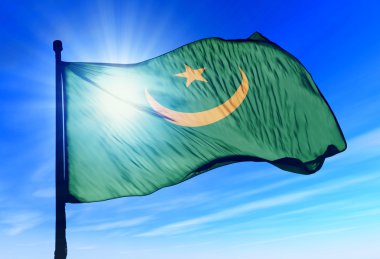 Moritanya bayrak Rüzgar sallıyor