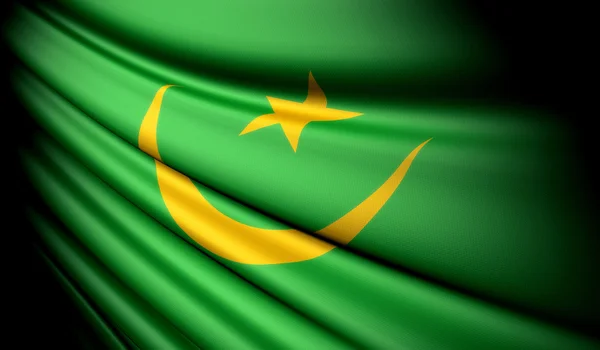 Прапор Мавританії — стокове фото