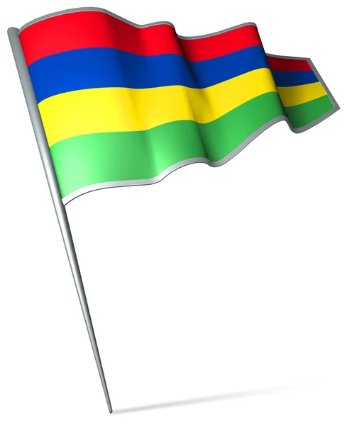 Flag of Mauricius — Stock Photo, Image