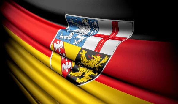 Flag of Saarland (GER) — Stock Photo, Image