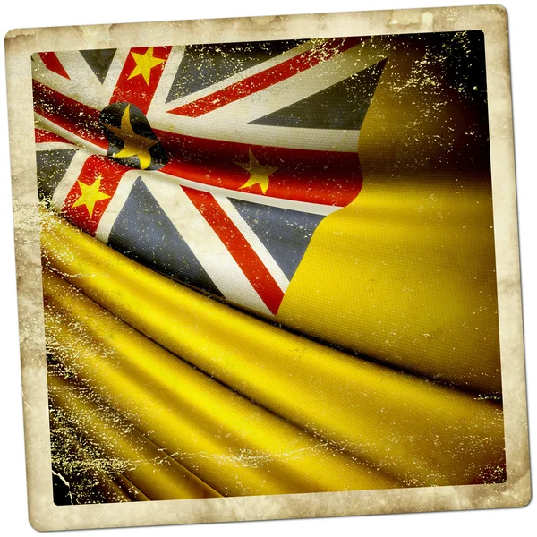 Flagge von niue — Stockfoto