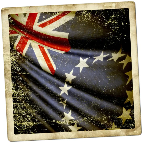Cook Adaları Bayrağı — Stok fotoğraf
