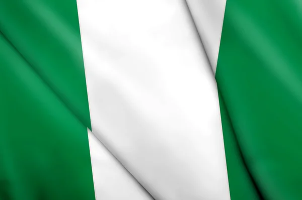 Nigerias flagg — Stockfoto