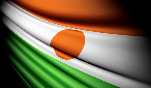 Bandeira de niger — Fotografia de Stock