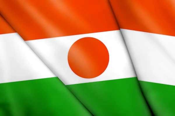 Bandeira de niger — Fotografia de Stock