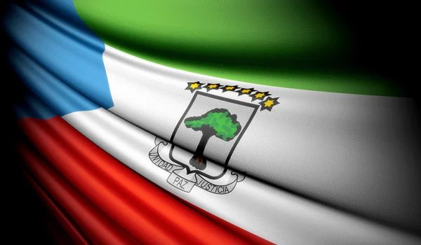 Vlag van Equatoriaal-Guinea — Stockfoto