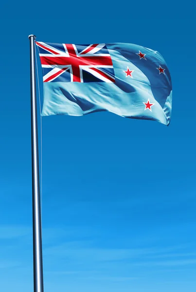 Ross Dependencia (NZ) bandera ondeando en el viento — Foto de Stock