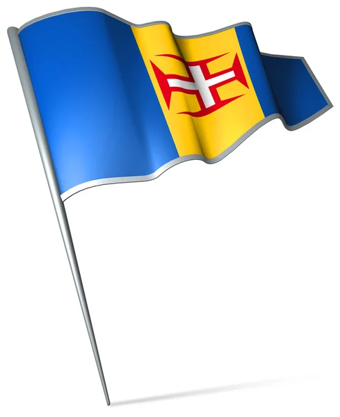 Flag of Madeira (PORTUGAL) — Stock Photo, Image