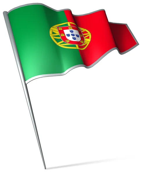 Portugal flagga — Stockfoto