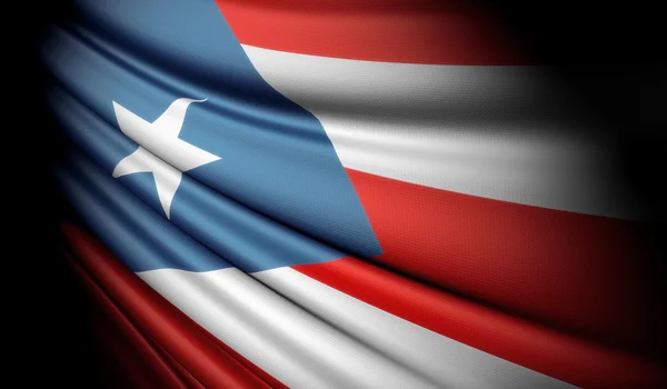 Bandeira de Puerto Rico — Fotografia de Stock