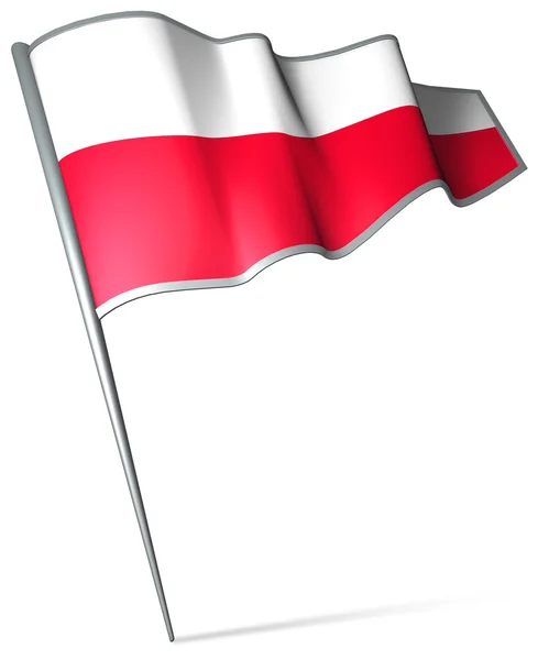 Vlag van Polen en Thüringen (ger) — Stockfoto