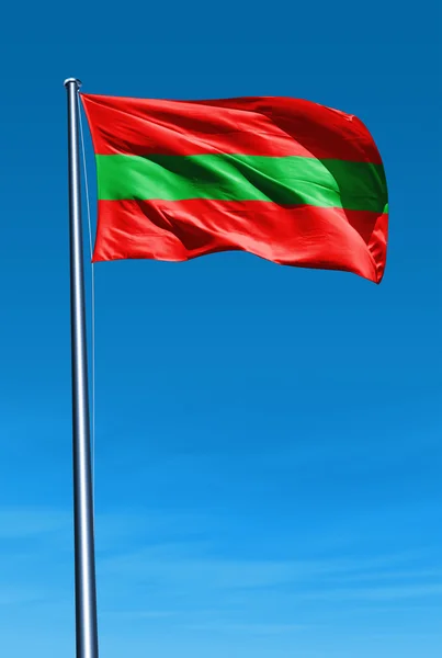 Transnistria flag waving on the wind — Stock Photo, Image