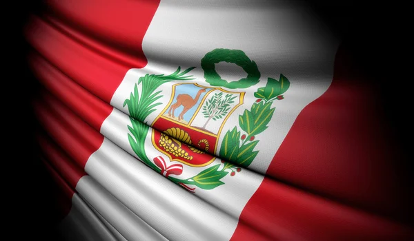 Bandera del Perú — Foto de Stock