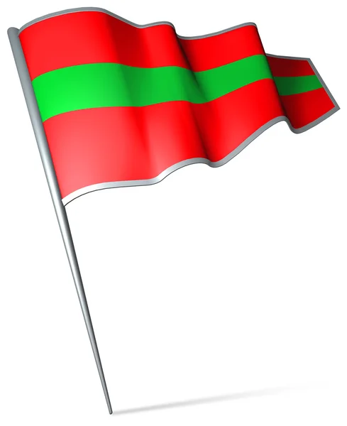 Bandera de Transnistria ondeando al viento Fotos de stock libres de derechos