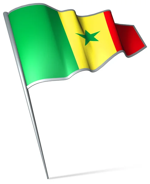 Bandeira do Senegal — Fotografia de Stock