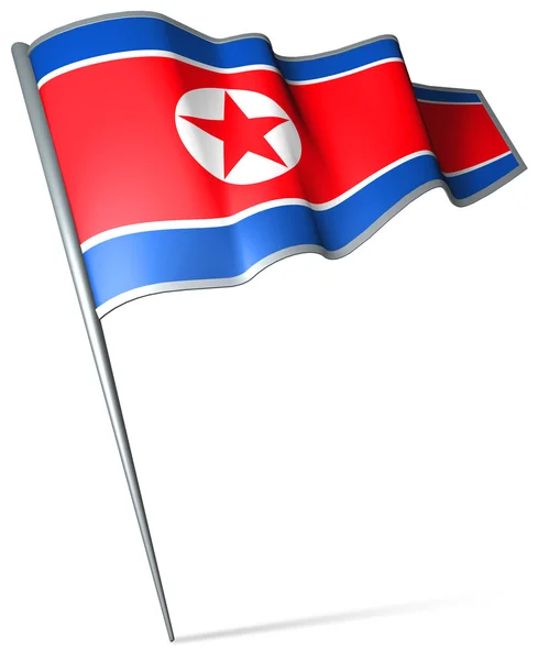 Bandeira da Coreia do Norte — Fotografia de Stock