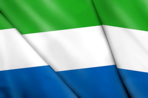 Vlajka Sierry Leone — Stock fotografie