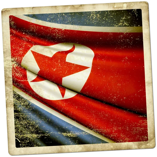 Vlag van Noord-Korea — Stockfoto