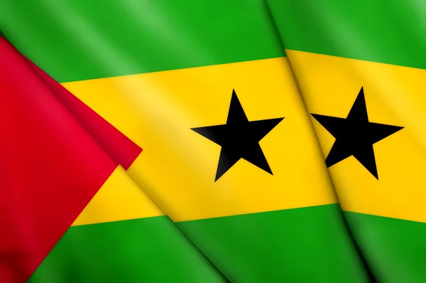 Flag of Sao Tome and Principe — Stock Photo, Image